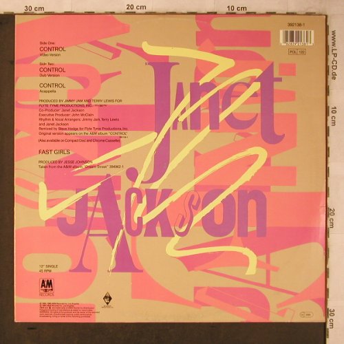 Jackson,Janet: Control * 3, AM(392138-1), D, 1986 - 12inch - X5630 - 4,00 Euro