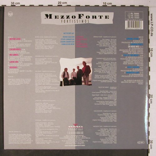 Mezzoforte: Fortissimos, RCA(PL 75092), D, 1991 - LP - X6393 - 15,00 Euro