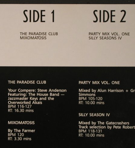 V.A.DMC December 90 - Three: Paradise Club,Mixomatosis,SillySeas, DMC(95/3), UK, 1990 - LP - X6547 - 12,50 Euro