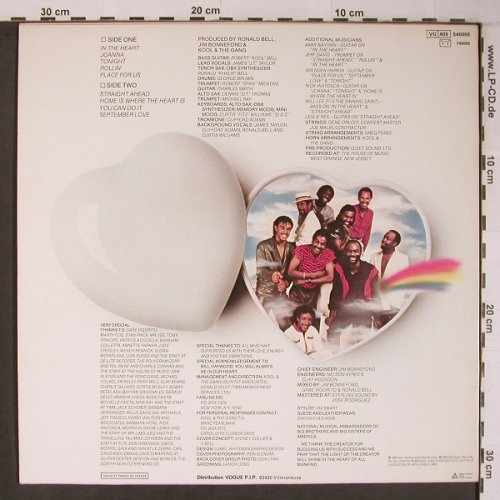 Kool & The Gang: In The Heart, Widmungen, vg+/m-, De-Lite(540055), F, 1983 - LP - X6637 - 50,00 Euro