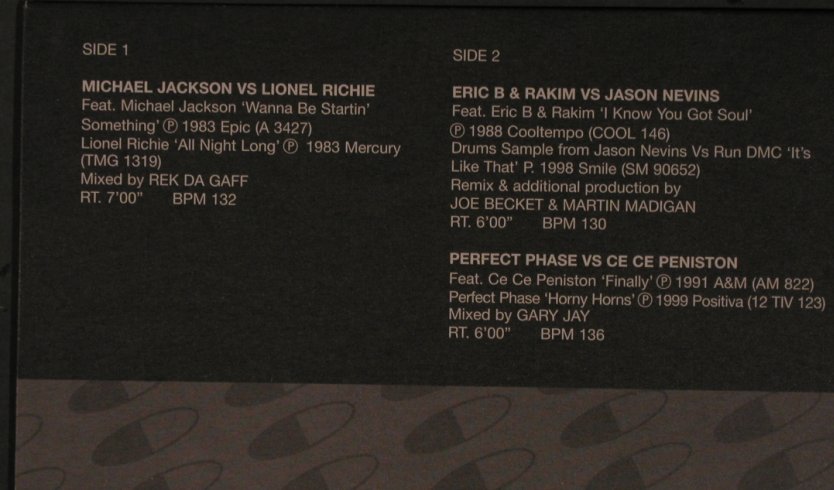 V.A.Hit Mixes 207: M.Jackson L.Richie,Eric B.,Perf.Pha, DMC(207.3), UK, 1999 - 12inch - X6655 - 12,50 Euro