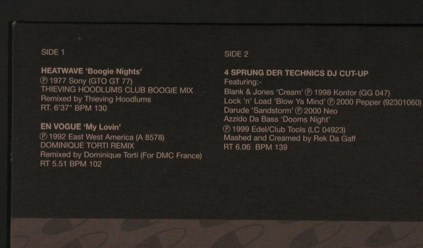 V.A.Hit Mixes 208: Heatwave, En Vogue, 4 Sprung d.Tech, DMC(208.3), UK, 1999 - 12inch - X6656 - 12,50 Euro