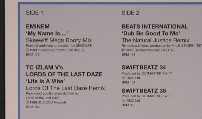 V.A.Phat Beats 198: Eminem,TC Islam,Beats Int.Swiftb., DMC(198/2), UK, 1999 - 12inch - X6677 - 10,50 Euro