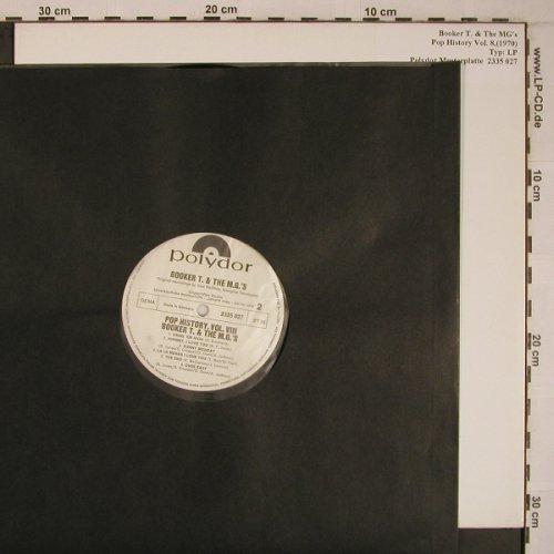 Booker T. & The MG's: Pop History Vol. 8,NoCover,1 LP of2, Polydor Musterplatte(2335 027), D(JB), 1970 - LP - X6899 - 25,00 Euro