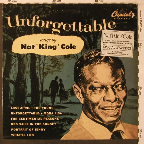 Cole,Nat King: Unforgettable,Ri, Capitol(EMS 1100), UK, 1955 - LP - X7176 - 7,50 Euro