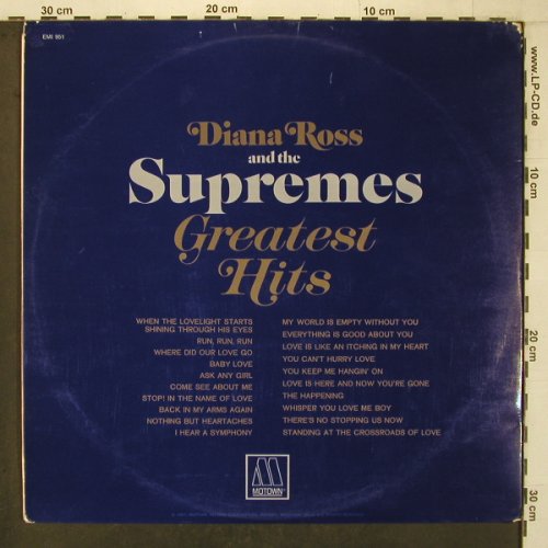 Ross,Diana & Supremes: Greatest Hits, Foc, vg+/vg+, Motown(MS 2-663), S, Ri,  - 2LP - X7240 - 9,00 Euro