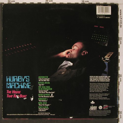 Hurby's Machine: The House that Rap build, m-/vg-, London(828 092-1), NL, 1987 - LP - X7379 - 9,00 Euro
