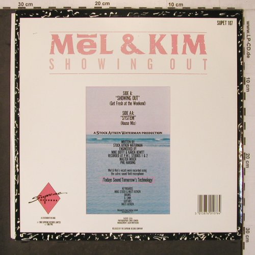Mel & Kim: Showing Out / System, Supreme Records(SUPET 107), UK, 1986 - 12inch - X7531 - 5,00 Euro