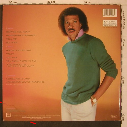 Richie,Lionel: Same, m-/VG+, Motown(ZL 72017), D, 1982 - LP - X7547 - 5,00 Euro