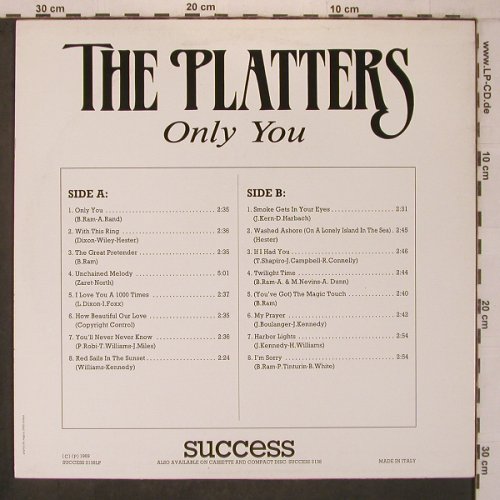 Platters: Only You, Success(2138LP), I, 1989 - LP - X7554 - 5,00 Euro
