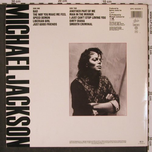 Jackson,Michael: Bad, Foc, Epic(EPC 450290 1), NL, 1987 - LP - X7660 - 9,00 Euro