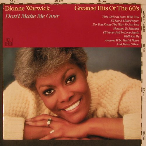 Warwick,Dionne: Don't make me over, Gr.Hits 60's, Ariola(205 472-270), D, 1983 - LP - X7772 - 6,00 Euro