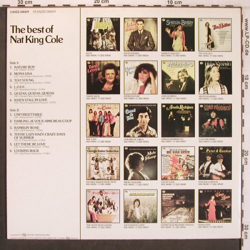 Cole,Nat King: The Best Of, MFP/EMI(1A 022-58069), NL, Ri, 1980 - LP - X8124 - 6,00 Euro