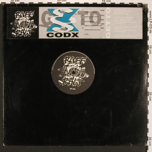 CODX: Getto *4+1, m-/vg+, Sony(RR 006), D, FLC, 1994 - 12inch - X8329 - 4,00 Euro