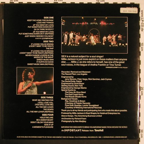 Jackson,Millie: Live & Uncensored,Foc, Important(TAD LP 001), UK, 1985 - 2LP - X8572 - 7,50 Euro