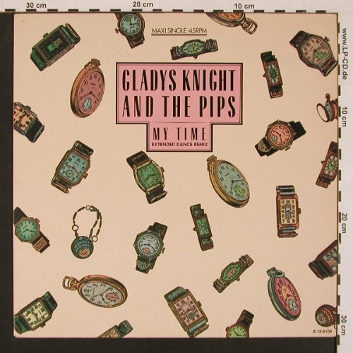 Knight,Gladys & The Pips: My Time*2, ext dance rmx / instr., CBS(A 12-6104), NL, 1985 - 12inch - X8687 - 3,00 Euro
