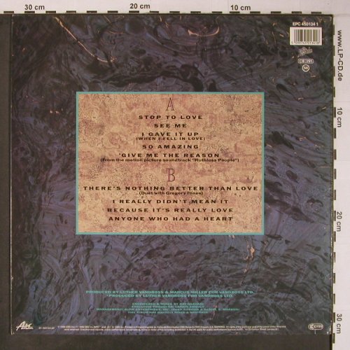 Vandross,Luther: Give Me The Reason, Epic(EPC 450134), NL, 1986 - LP - X8917 - 6,00 Euro