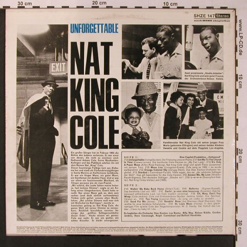 Cole,Nat King: The Unforgettable, m-/m-, HörZu(SHZE 147), D,  - LP - X8932 - 7,50 Euro
