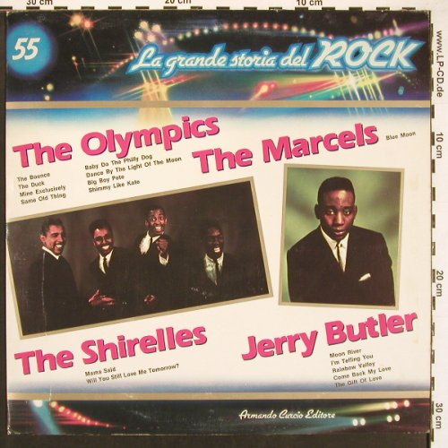 V.A.La Grande Storia Del Rock 55: Olympics..Jerry Butler, 16 Tr., Curcio(GSR 55), I, 1982 - LP - X9247 - 6,00 Euro