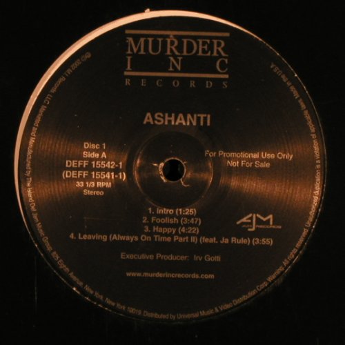 Ashanti: Same, FLC, Murder Inc. Rec.(DEFF 15542-1), US, Promo, 2002 - 2LP - X9626 - 20,00 Euro