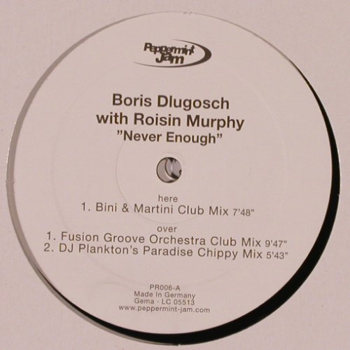 Dlugosch,Boris with R.Murphy: Never Enough*6, LC, Peppermint-Jam(PR006), D,  - 12"*2 - X9677 - 7,50 Euro