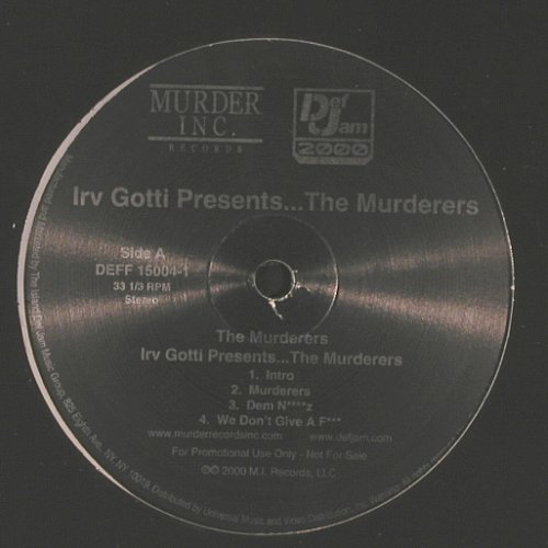 Irv Gotti: Presents...The Murderers, MurderInc.(DEFF 15004-1), US, Promo, 2000 - 2LP - X9711 - 9,00 Euro
