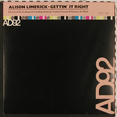 Limerick,Alison: Gettin'it Right*3+ 12", Arista(GETT1), , 1992 - 12"*2 - X9914 - 5,00 Euro