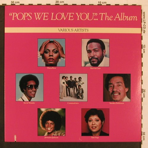 V.A.Pops We Love You...-The Album: Diana Ross, Marvin Gaye... 9 Tr., Motown(M7 921R1), US, co, 1979 - LP - X9975 - 6,00 Euro