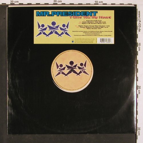 Mr.President: I Give You My Heart *6, 33rpm, WEA, FLC(0630-15760-0), D, 1996 - 12inch - Y1216 - 5,00 Euro