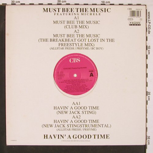 King Bee feat.Michelle: Must Bee The Music*2+2, CBS / Torso(656552 8), NL, 1990 - 12inch - Y1384 - 4,00 Euro