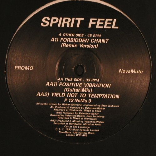 Spirit Feel: Forbidden Chant +2, Novamute(P 12 NoMu 9), UK, Promo, 1993 - 12inch - Y152 - 5,00 Euro