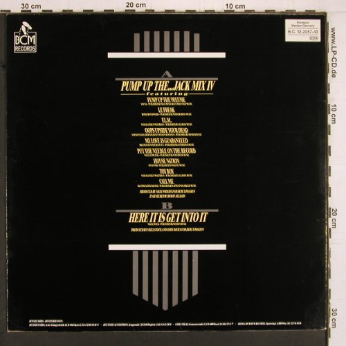 Mirage: Pump Up The...Jack Mix IV, BCM(12-2057-40), D, 1987 - 12inch - Y2024 - 5,00 Euro