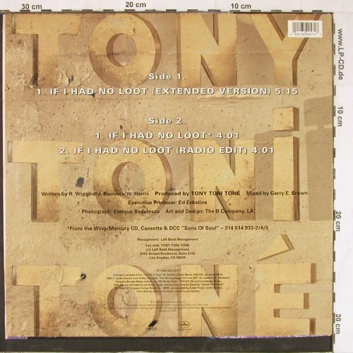 Tony Toni Tone: If I Had No Loot*3, Mercury(859 057-1), US, 1993 - 12inch - Y2453 - 4,00 Euro