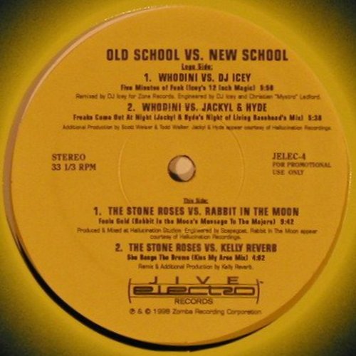 V.A.Old School vs.New School: Whodini.. / StoneRoses.., 4Tr., Jive Electro(JELEC-4), US, Promo, 1998 - 12inch - Y377 - 4,00 Euro