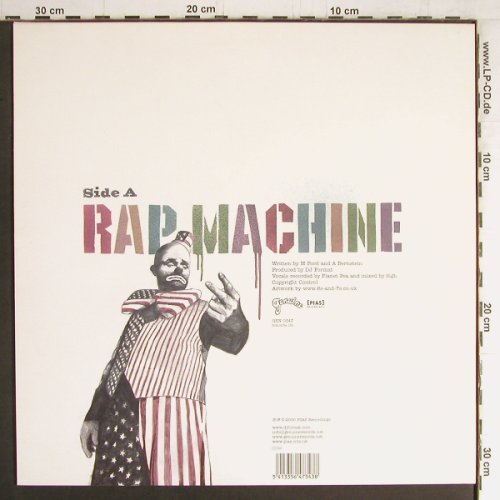DJ Format  feat. Abdominal: Rap Machine, one-sided, Genuine(GEN 034T), UK, 2005 - 12inch - Y3796 - 5,00 Euro