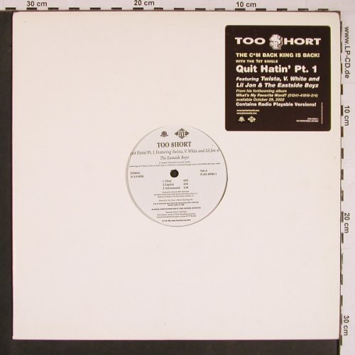 Too Short: Quit Hatin'Pt.1*3 / That's Right *3, Jive(01241-40046-1), US, Promo, 2002 - 12inch - Y467 - 4,00 Euro