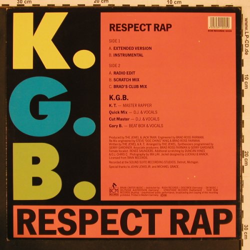 K.G.B.: Respect Rap, 5Tr. EP, BCM(12005), D,  - 12inch - Y58 - 5,00 Euro