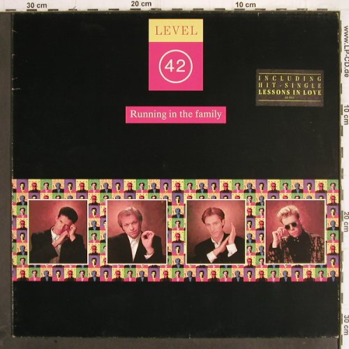 Level 42:&nbsp;Running In The Family, Polydor (831 893-1), D, 1987 Typ:&nbsp;LP Best.-Nr.:&nbsp;Y9886 Preis:&nbsp; 5,00 Euro