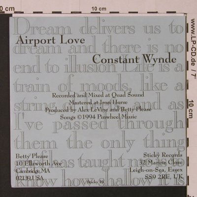 Betty Please: Airport Love / Constant Wynde, Sticky Records(), UK, 1994 - 7inch - S7532 - 3,00 Euro