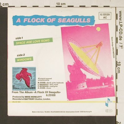 A Flock Of Seagulls: Space Age Love Song / Windows, Jive(6.13539), D, 1982 - 7inch - S9249 - 3,00 Euro