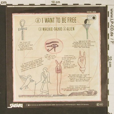 Toyah: I Want To Be Free, Safari(0030.402), D, 1981 - 7inch - S9418 - 3,00 Euro