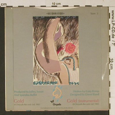Spandau Ballet: Gold / Gold (Inst.), Chryalis(Span 2), UK, 1983 - 7inch - T1069 - 2,00 Euro