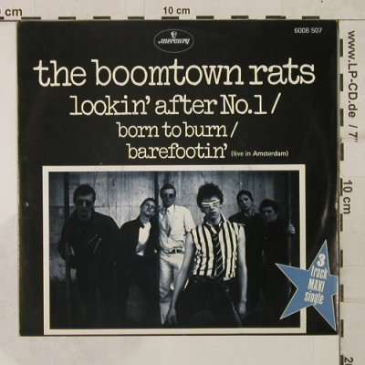 Boomtown Rats: Lookin' after No.1/Born to burn+1, Mercury(6008 507), NL, 1977 - EP - T1820 - 7,50 Euro