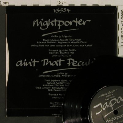 Japan: Nightporter / Ain't That Peculiar, Virgin(V5554), UK, 1982 - 7inch - T2402 - 4,00 Euro