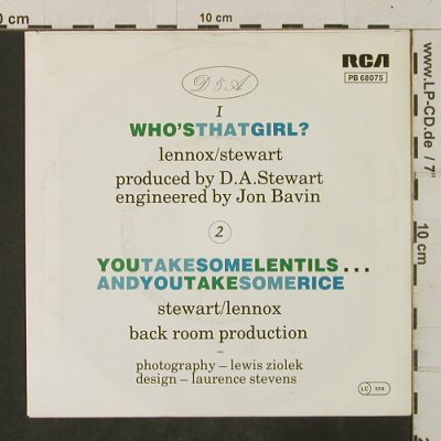 Eurythmics: Who's That Girl? / You Take Some Le, RCA(PB 68075), D, 1983 - 7inch - T3507 - 2,50 Euro