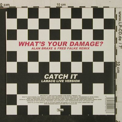 Test Icicles: What's your damage/Catch It, Domino(RUG217X), UK, 2005 - 7inch - T3750 - 4,00 Euro