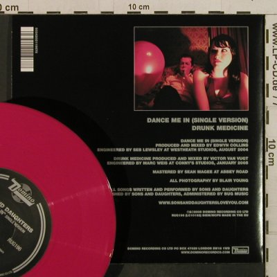 Sons And Daughters: Dance Me In/Drunk Medicine, Domino(RUG196), EU,redViny, 2005 - 7inch - T3783 - 4,00 Euro
