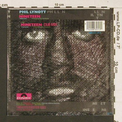Lynott,Phil: Nineteen *2 , Dub Mix, Polydor(883 571-7), D, 1985 - 7inch - S9295 - 3,00 Euro