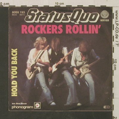 Status Quo: Rocker's Rollin' / Hold You Back, Vertigo(6059 193), D, 1977 - 7inch - T2904 - 2,50 Euro