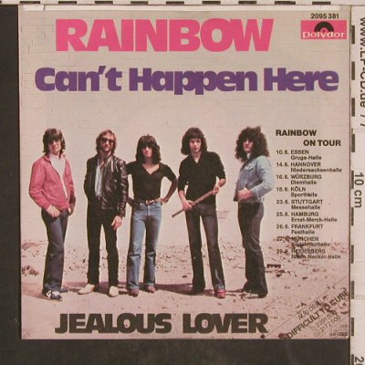 Rainbow: Can't Happen Here / Jealous Lover, Polydor(2095 381), D, 1981 - 7inch - T5785 - 5,00 Euro